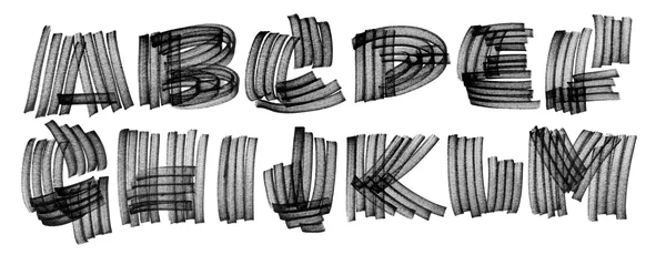 I was always fascinated with dark & heavy letters. These are some of shape explorations that might led me to the final design of Donut, 2016